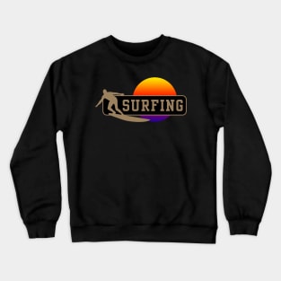 Amazing Surfing Sport Design Crewneck Sweatshirt